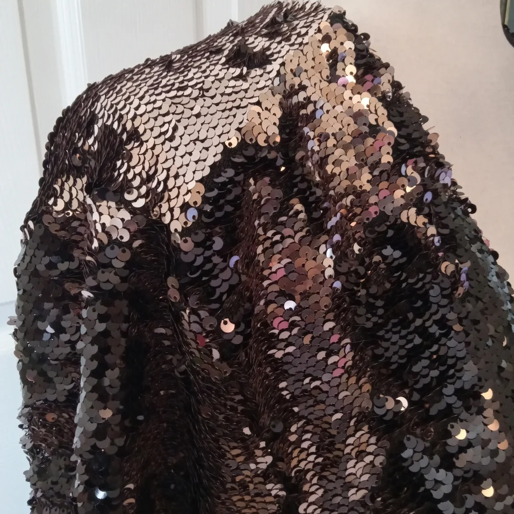 TORRID sequined evening jacket. Bronze and black. 14/16 18/20 - Picture 5 of 9
